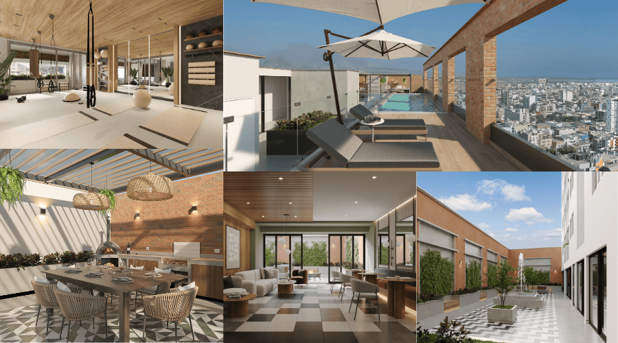 Todo lo que necesitas sin salir de casa, con Living y sus 23 áreas comunes para disfrutar