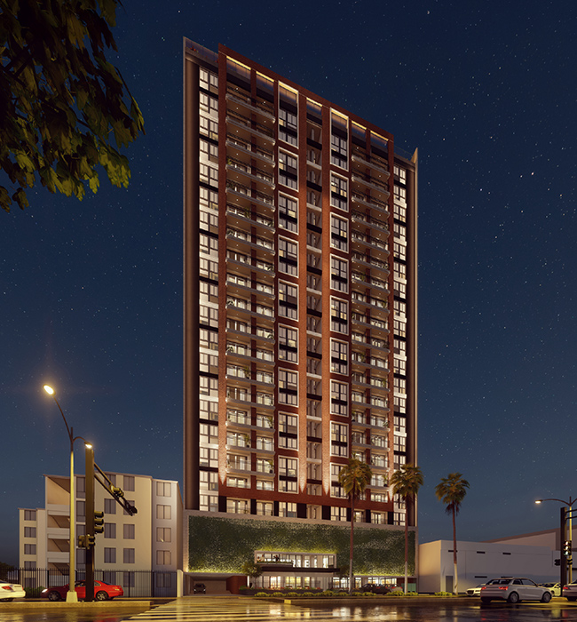Fachada Living Residencia Club