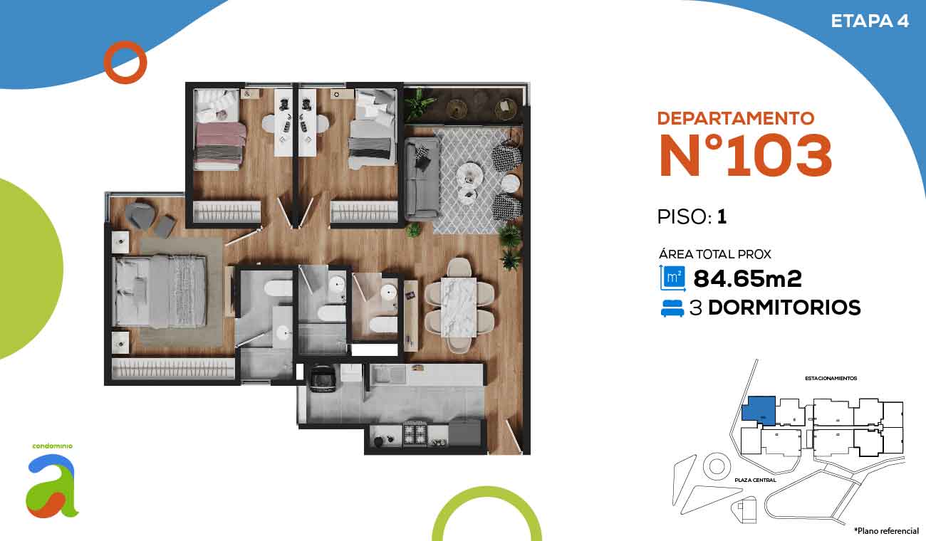 DEPARTAMENTO NRO. 103 EDIFICIO D