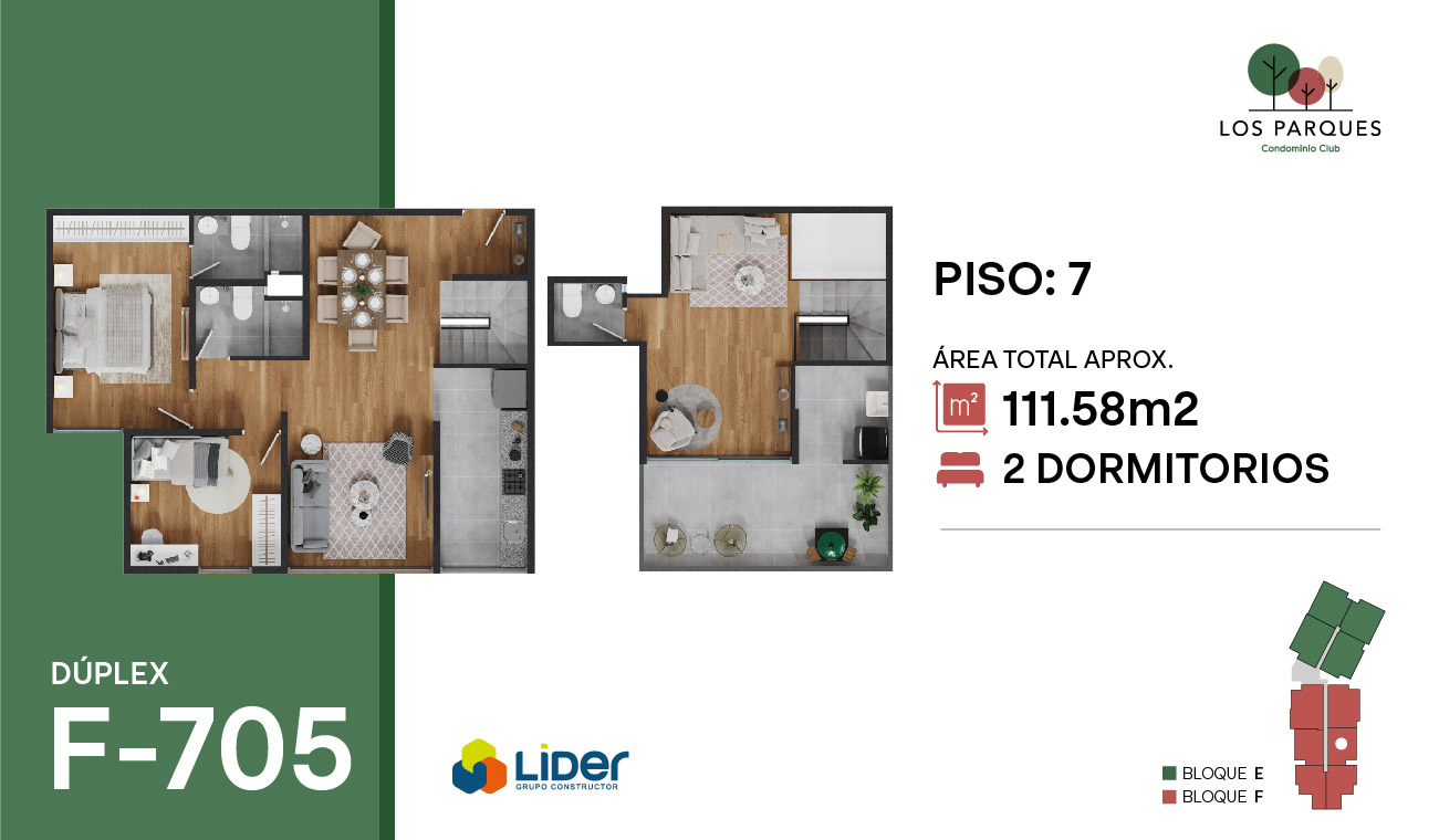 DEPARTAMENTO DÚPLEX N°705 EDIFICIO F