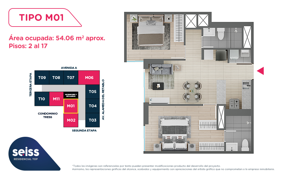DEPARTAMENTO N°1001 EDIFICIO 1