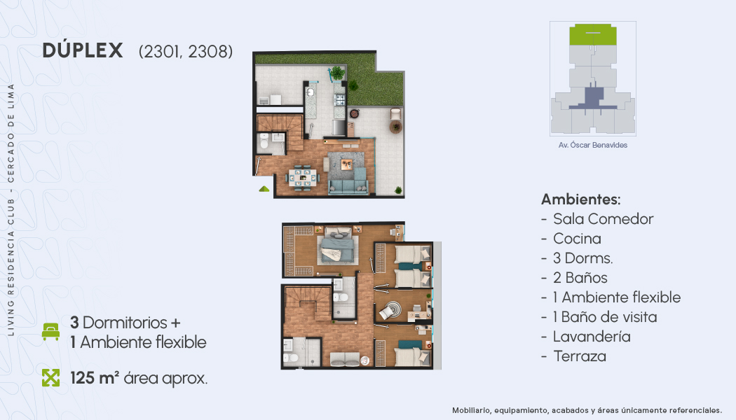 DEPARTAMENTO DÚPLEX N°2301 EDIFICIO 1