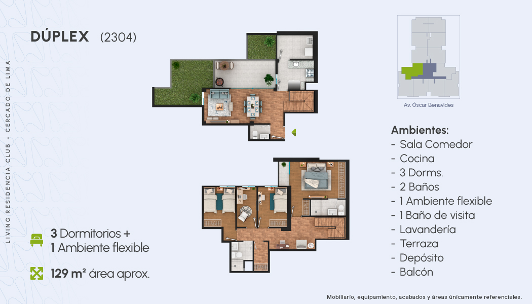 DEPARTAMENTO DÚPLEX N°2304 EDIFICIO 1