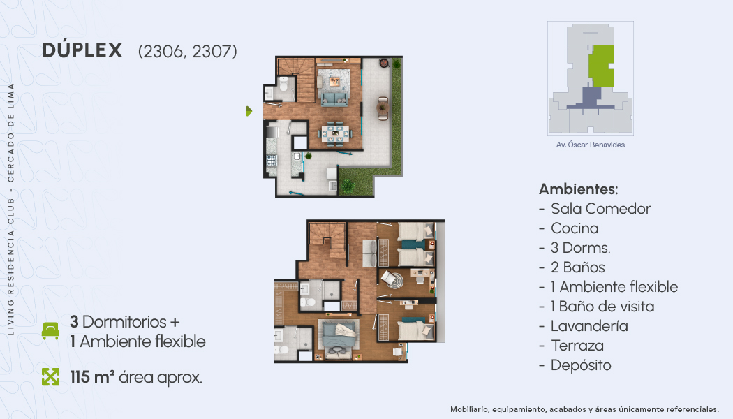 DEPARTAMENTO DÚPLEX N°2306 EDIFICIO 1